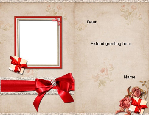 greeting card scrapbook templates
