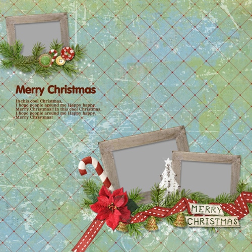 Christmas scrapbook templates