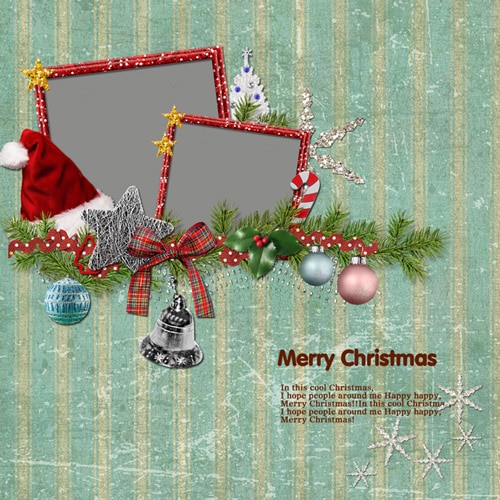 Christmas scrapbook templates