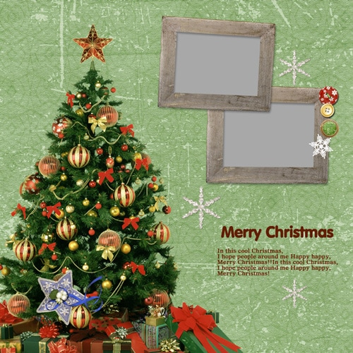 Christmas scrapbook templates