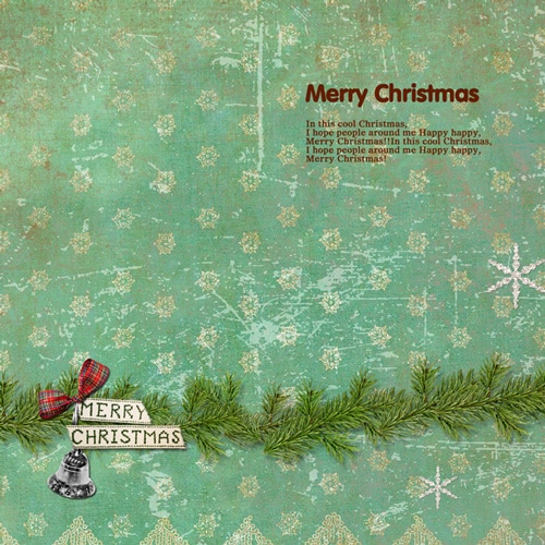 Christmas scrapbook templates