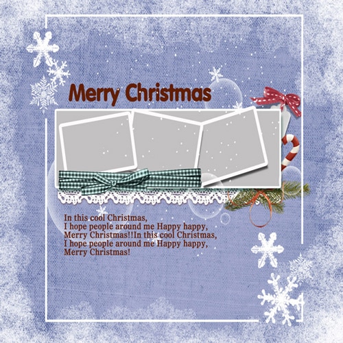 Christmas scrapbook templates