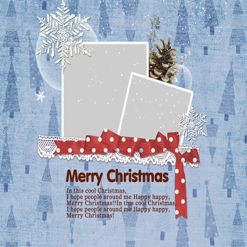 Christmas scrapbook templates