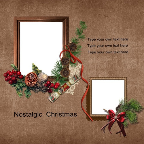 Christmas scrapbook templates