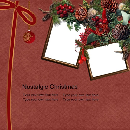Christmas scrapbook templates