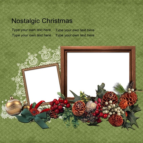 Christmas scrapbook templates