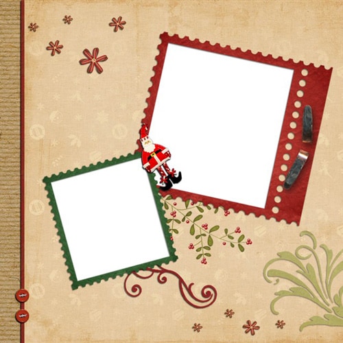 Christmas scrapbook templates