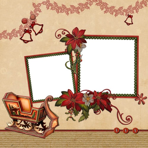 Christmas scrapbook templates