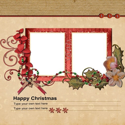 Christmas scrapbook templates