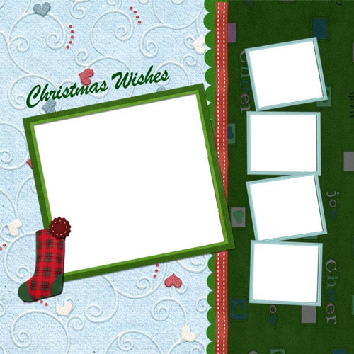 Christmas scrapbook templates