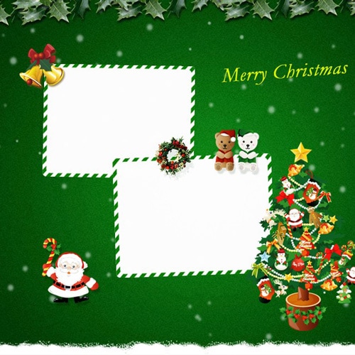 Christmas scrapbook templates