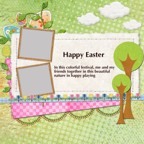 easter scrapbook templates