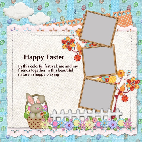 easter scrapbook templates