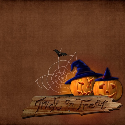 halloween scrapbook templates