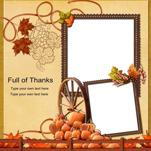 Thanksgiving scrapbook templates