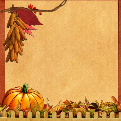 Thanksgiving scrapbook templates
