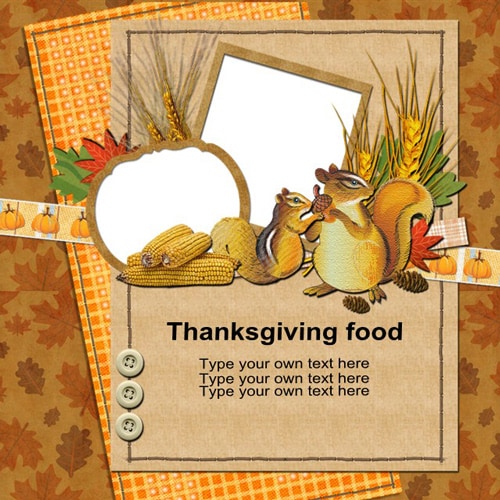 Thanksgiving scrapbook templates