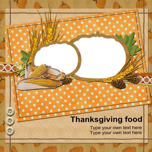 Thanksgiving scrapbook templates