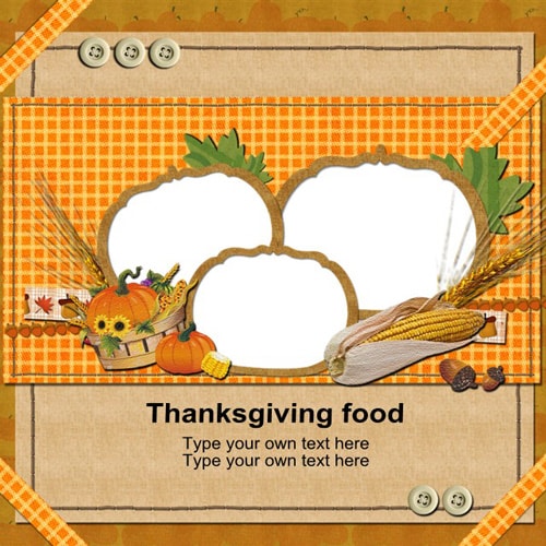 Thanksgiving scrapbook templates
