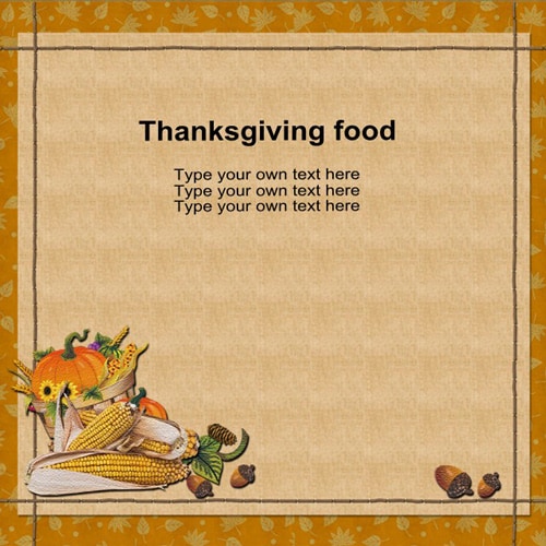 Thanksgiving scrapbook templates