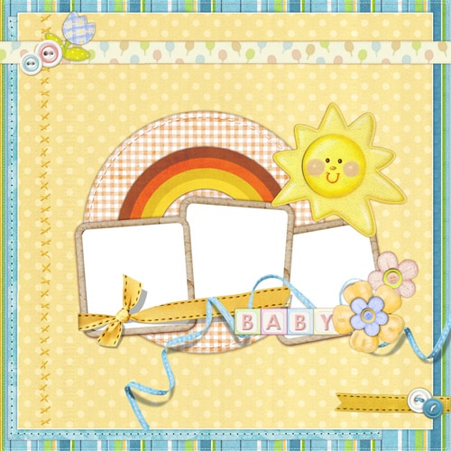 baby and kids scrapbook templates