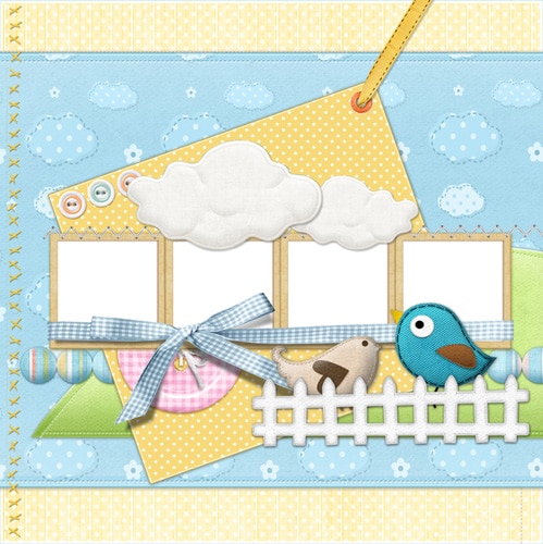 baby and kids scrapbook templates