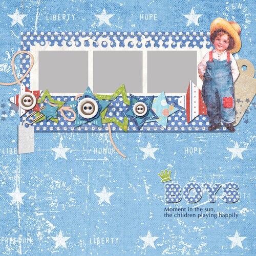 baby and kids scrapbook templates