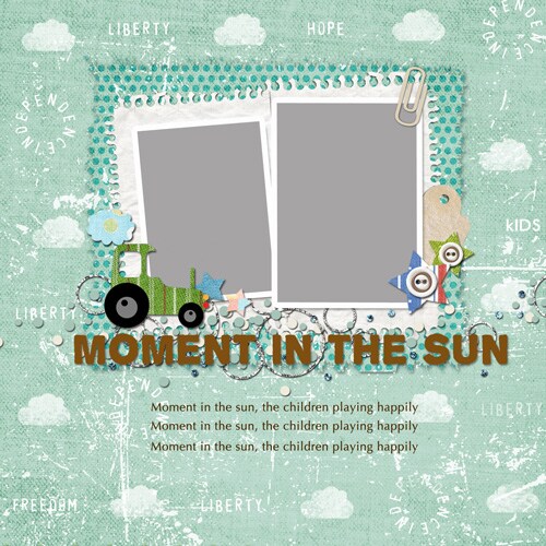 baby and kids scrapbook templates