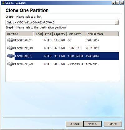 partition clone