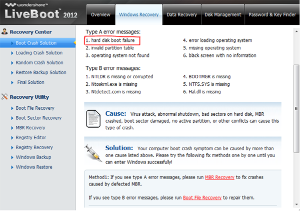 Disk Boot Failure