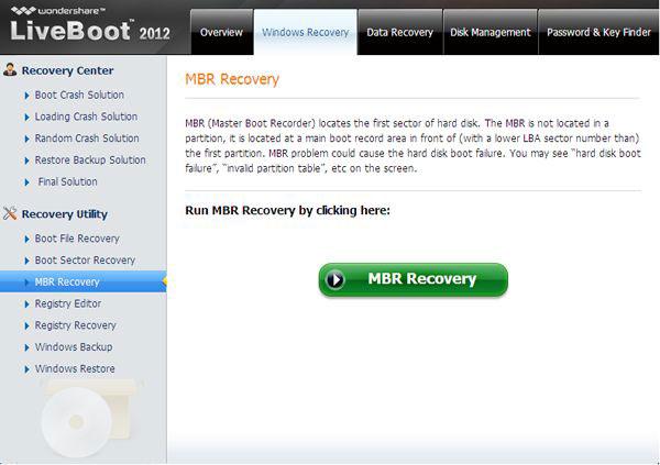 mbr error recovery
