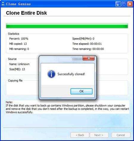 Clone HDD to SSD