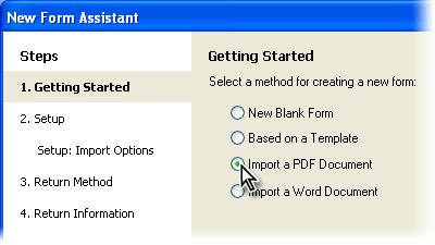 convert PDF to fillable form