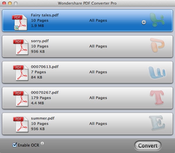 OCR PDF files Mac