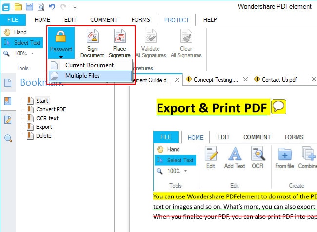 make a PDF file read only