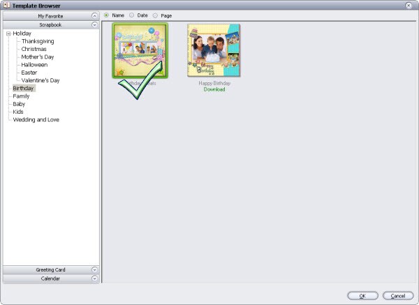 baby memory scrapbook template