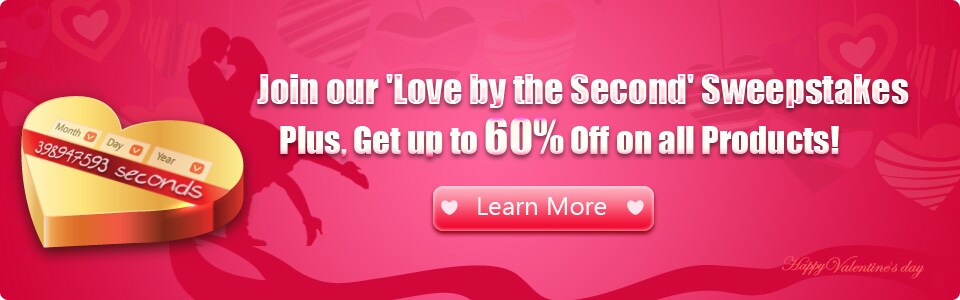 Join our Love by the Second sweepstakes Plus