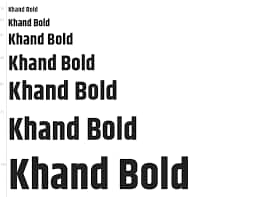 Khand font style