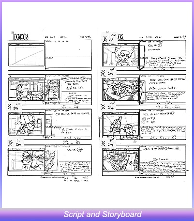 scripts and storyboard