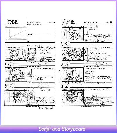 scripts and storyboard