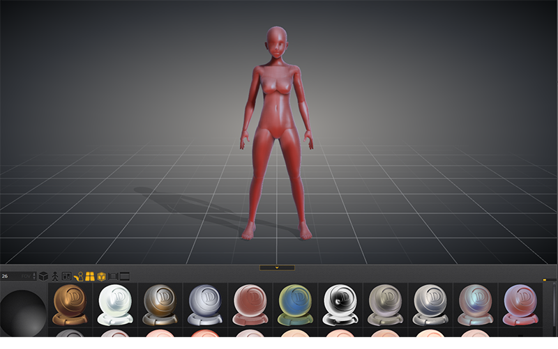  Create #d character in design doll