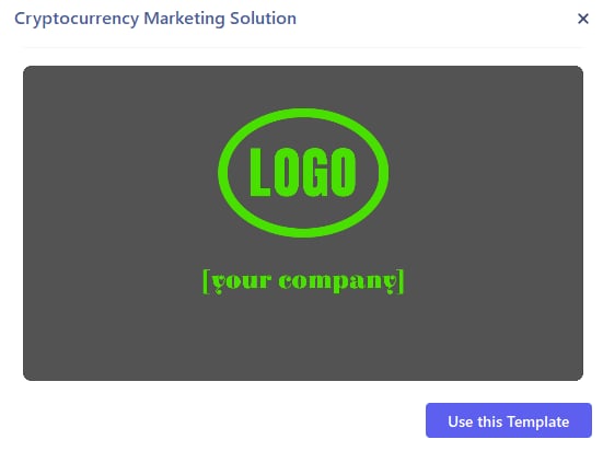  Using the Template Cryptocurrency Marketing Solution