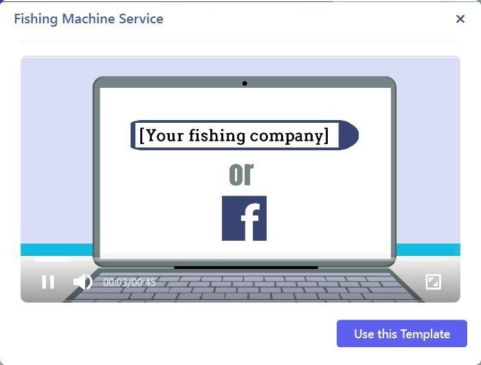 Fishing Machine Service template