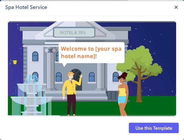 Spa Hotel Service template