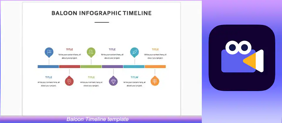 Baloon Timeline template