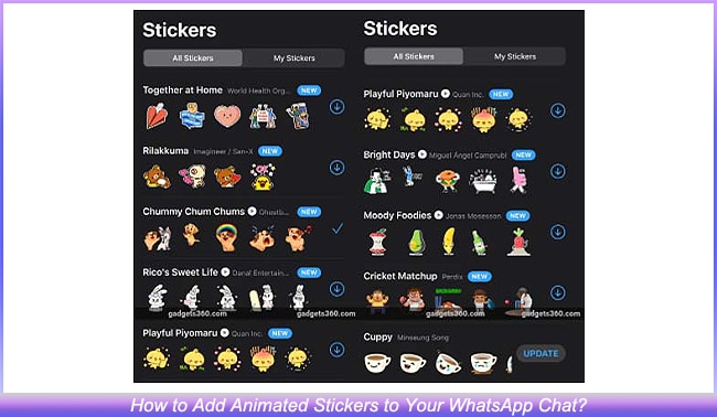 Add Animated Stickers