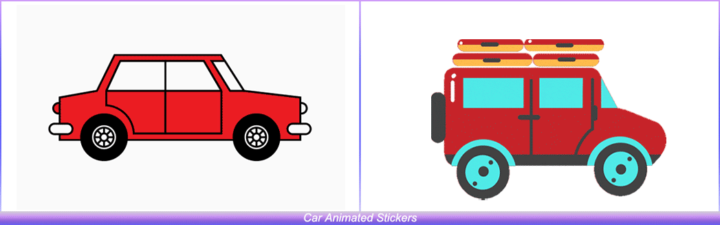 Car Animated Stickers