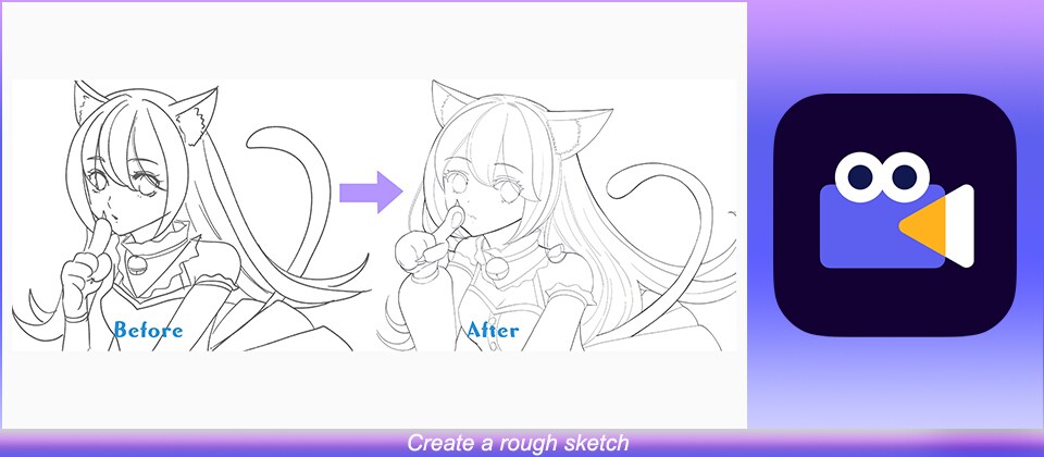 Create a rough sketch