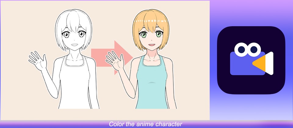 Color the anime character