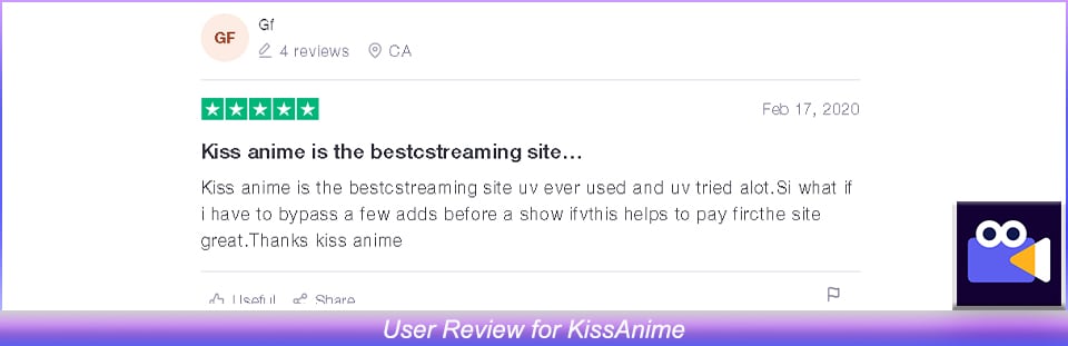 User Review of KissAnime